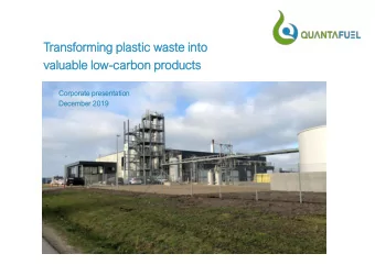 valuable  able lo  low-carbon  arbon product  oducts  s  Corp  rporat  rate  e presenta  tati  tion