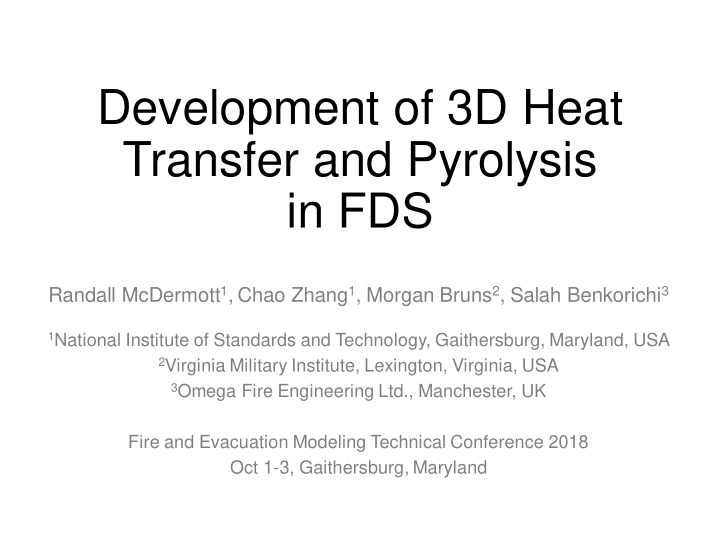 development of 3d heat