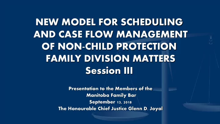 new model for scheduling and case flow management of non