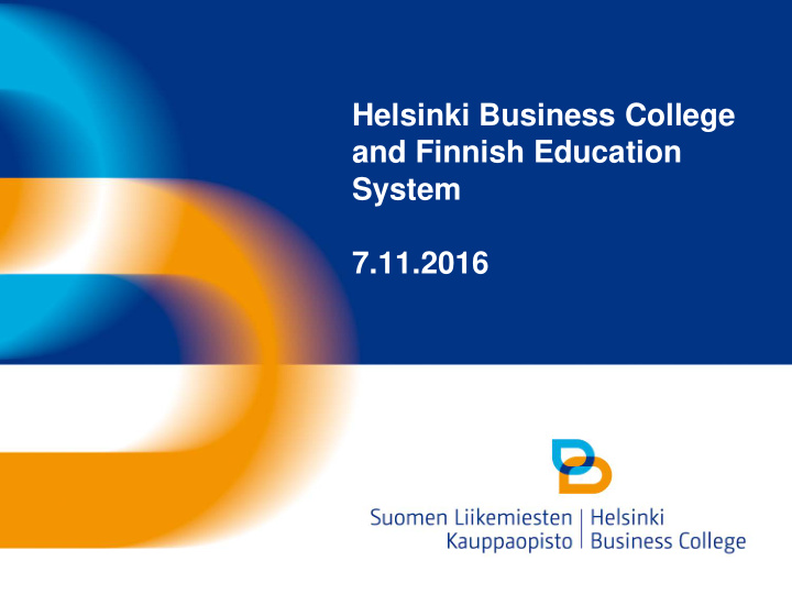 helsinki business college and finnish education system 7