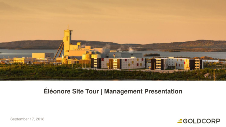 l onore site tour management presentation