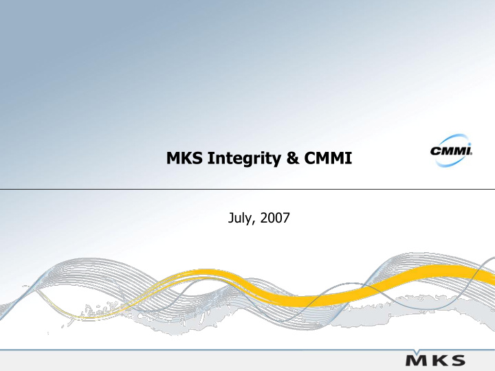 mks integrity cmmi