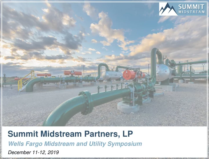 summit midstream partners lp