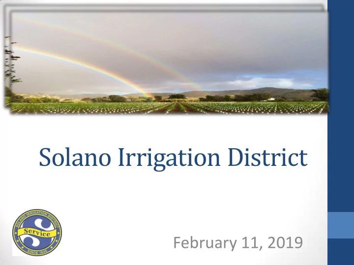 solano irrigation district