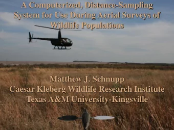 Caesar Kleberg Wildlife Research Institute  Texas A&amp;M University-Kingsville  Introduction