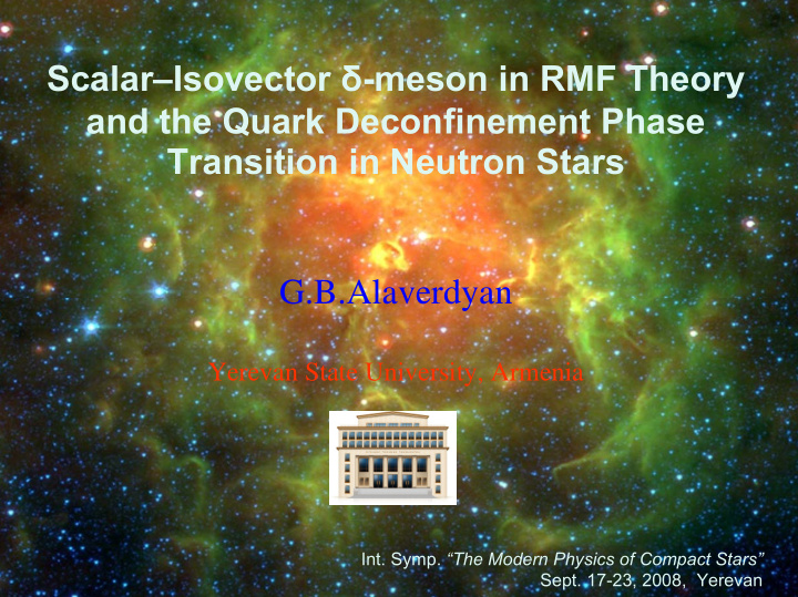 scalar isovector meson in rmf theory and the quark