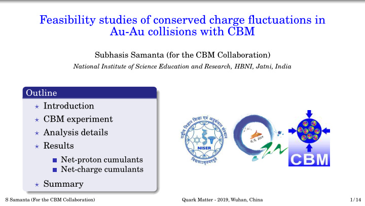 feasibility studies of conserved charge fluctuations in