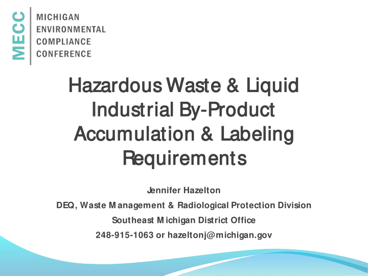 hazardous waste liqui uid d indu dustrial by pro roduct