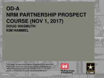 NRM PARTNERSHIP PROSPECT  COURSE (NOV 1, 2017)  237  217  200  80  252  237  217  200  119  174