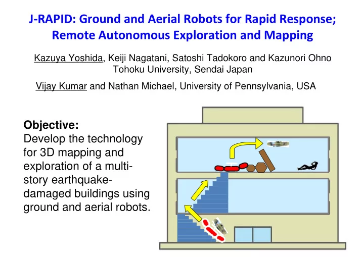 j rapid ground and aerial robots for rapid response