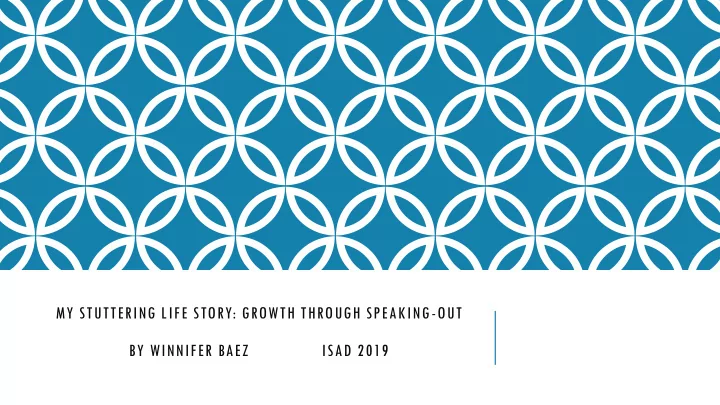 my stuttering life story growth through speaking out by