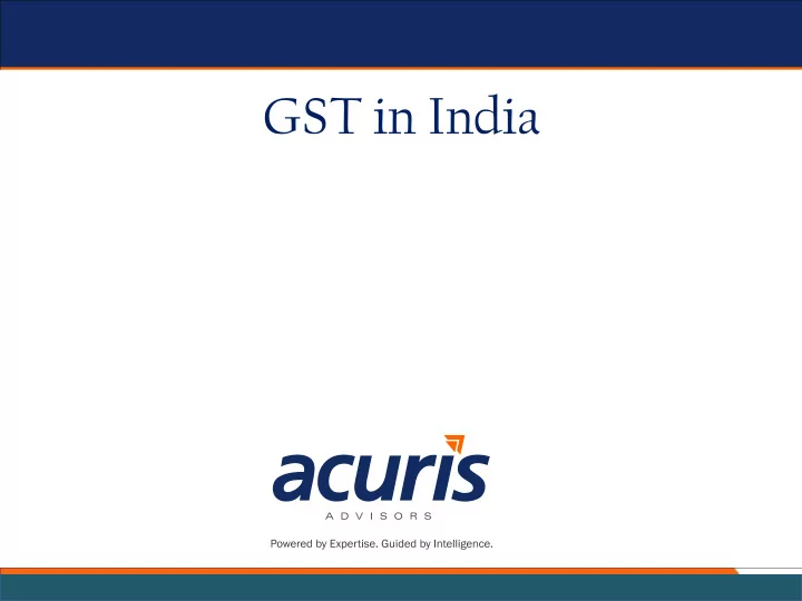 gst in india understanding gst current indirect taxes in