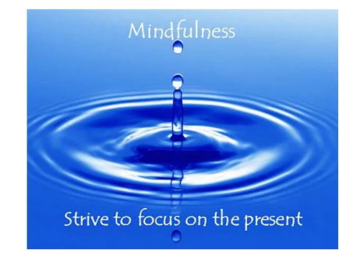 what is mindfulness