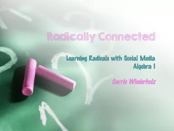 Radically Connected  Learning Radicals with Social Media  Learning Radicals with Social Media