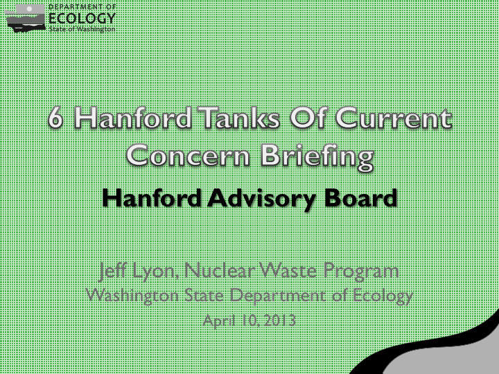 hanford advisory board