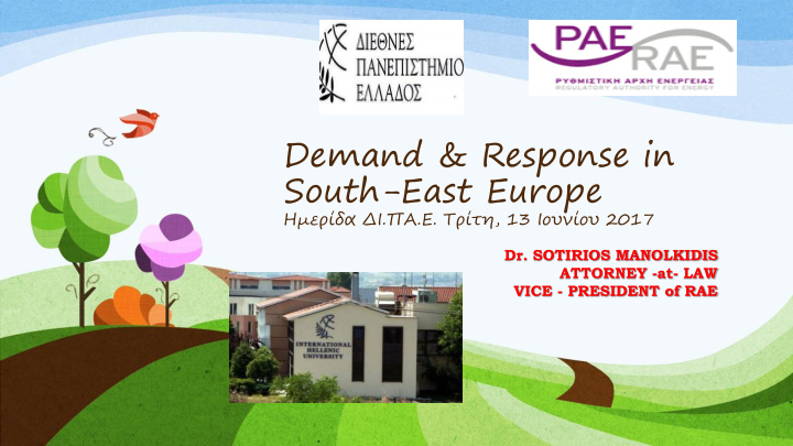 demand response in south east europe