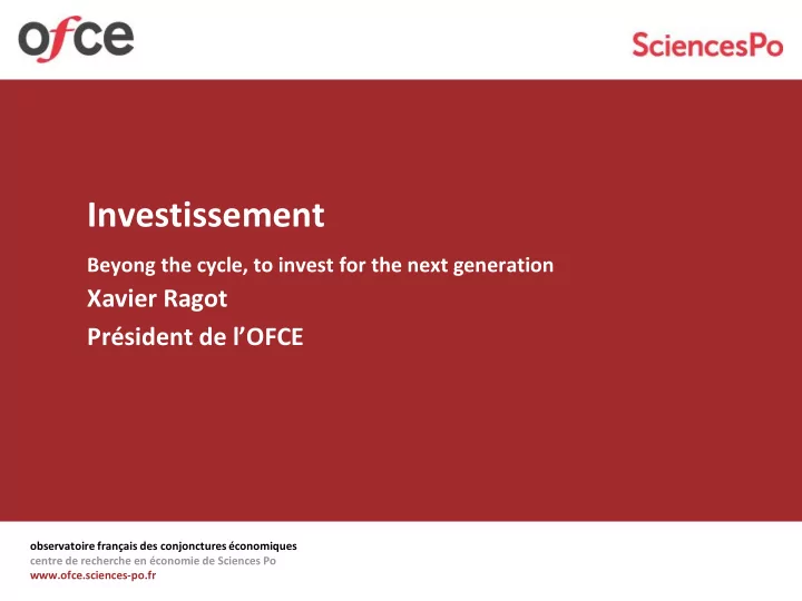investissement