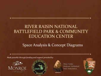 BATTLEFIELD PARK &amp; COMMUNITY  EDUCATION CENTER  Space Analysis &amp; Concept Diagrams  Made