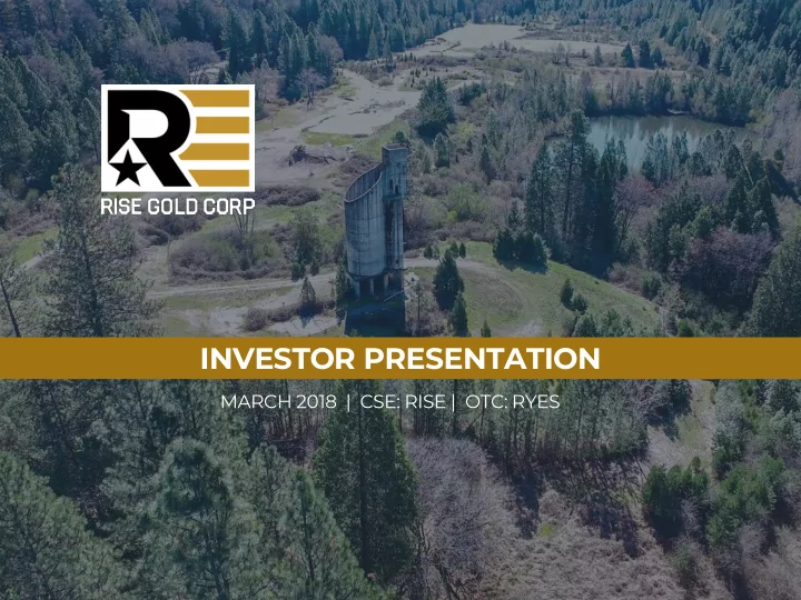investor presentation
