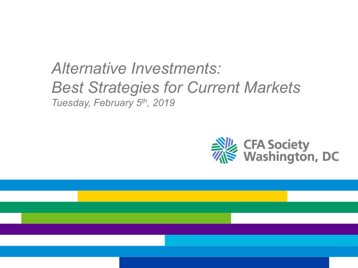 alternative investments best strategies for current