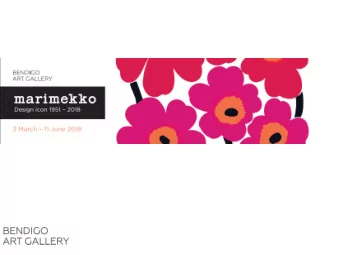 Who/what is Marimekko?  A Finnish design company based in Helsinki  Textiles, furnishings,