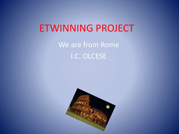 etwinning project