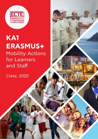 KA1  ERASMUS+  Mobility Actions  for Learners  and Staff  Crete, 2020  Background and  experience