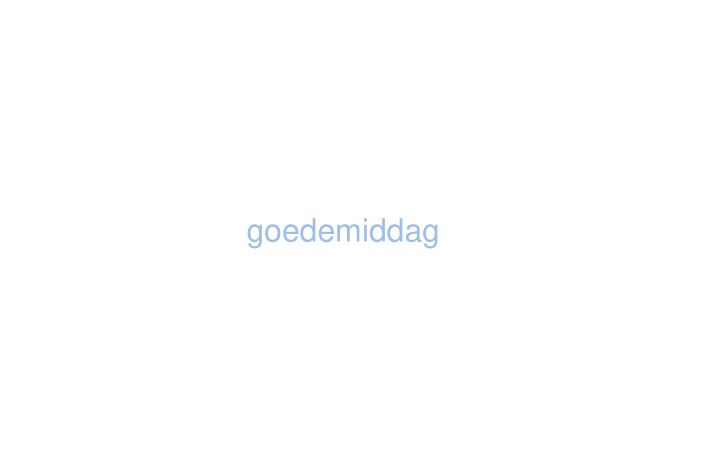 goedemiddag overview pdam
