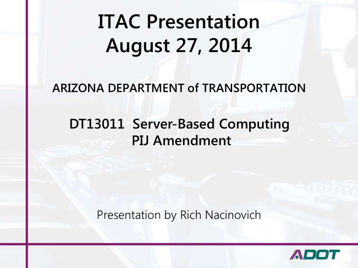 itac presentation august 27 2014