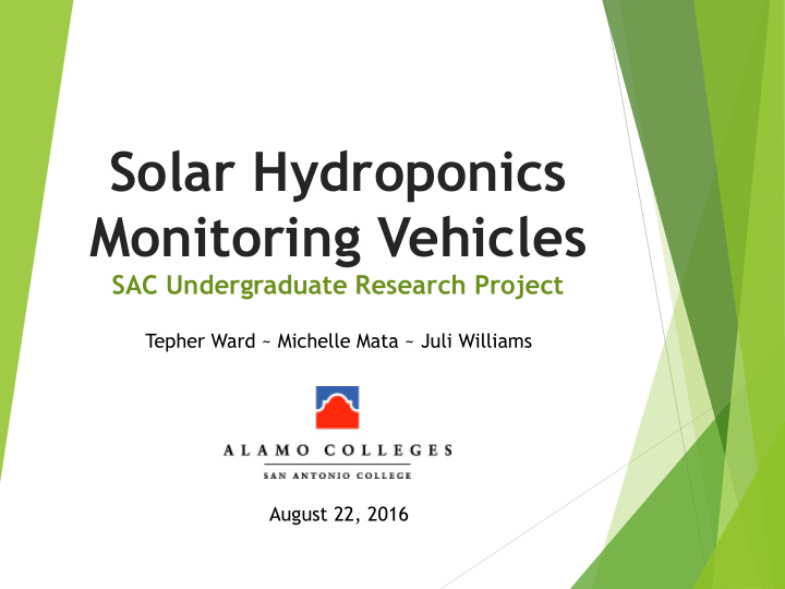 solar hydroponics
