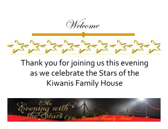 jxvx Thank you for joining us this evening as we celebrate the Stars of the Kiwanis Family