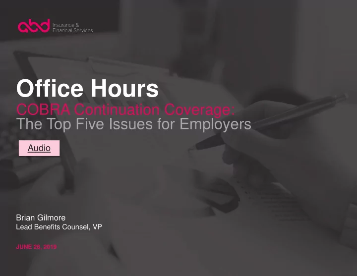 office hours