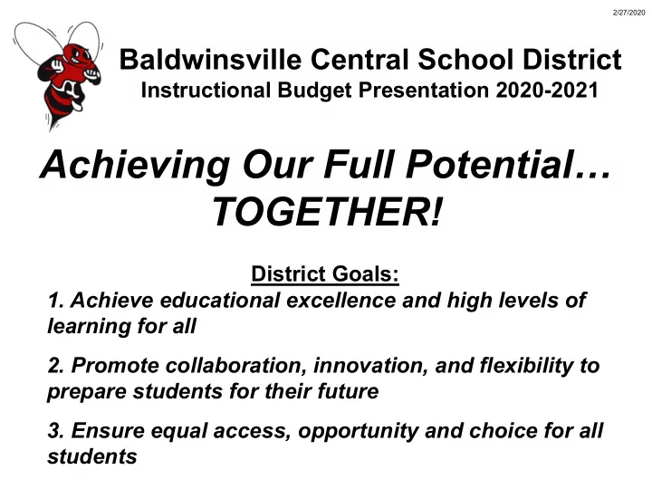 achieving our full potential together