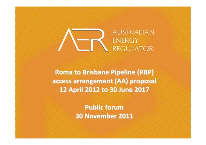 roma to brisbane pipeline rbp roma to brisbane pipeline