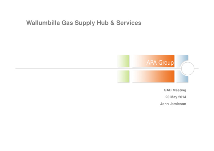 wallumbilla gas supply hub services