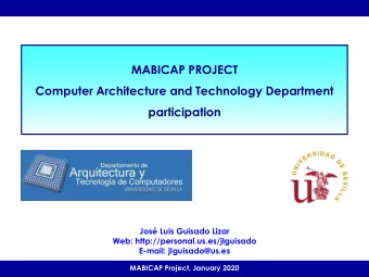 participation  Jos Luis Guisado Lizar  Web: http://personal.us.es/jlguisado  E-mail: