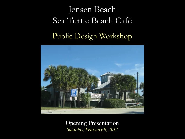jensen beach sea turtle beach caf