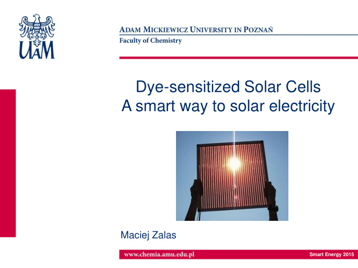 dye sensitized solar cells a smart way to solar