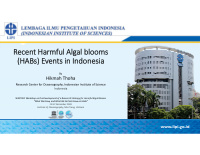 recent harmful algal blooms habs events in indonesia