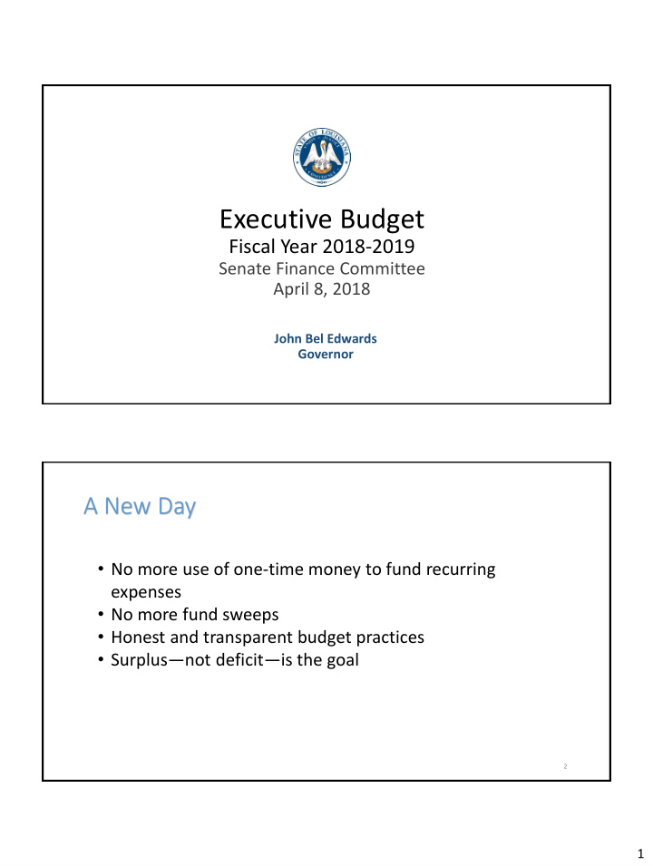 executive budget