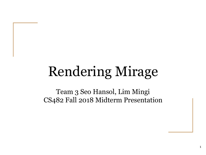 rendering mirage