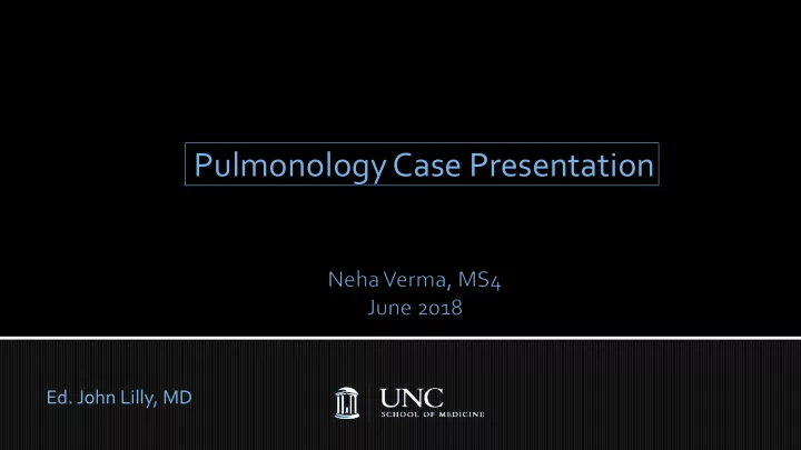 pulmonology case presentation