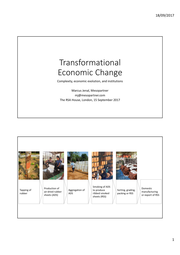 transformational economic change