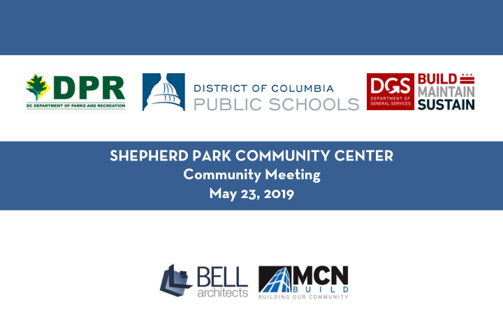 shepherd park community center community meeting may 23