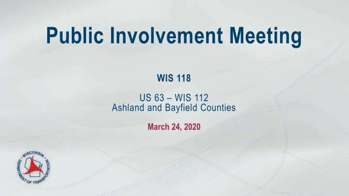 public involvement meeting