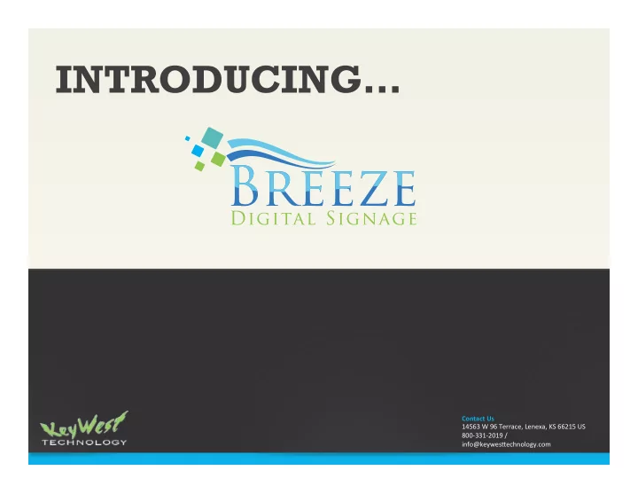 introducing