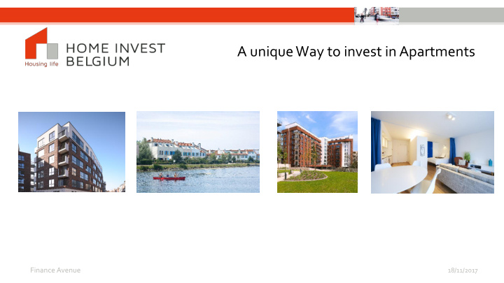 a unique way to invest in apartments