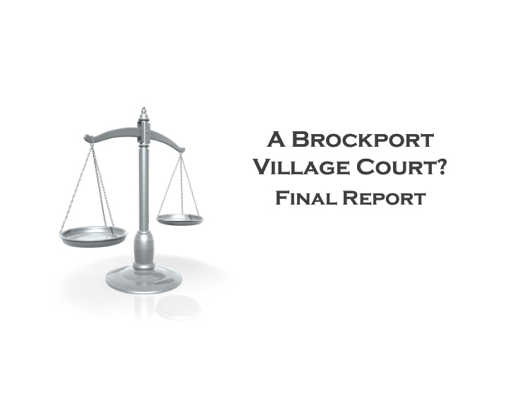 a brockport a brockport village court village court