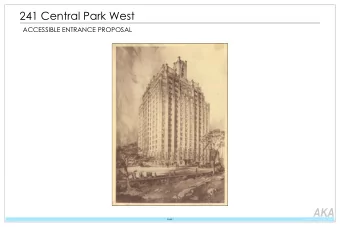 AKA  Allen + Killcoyne Architects  PAGE 1  12 West 27th Street, 17th Floor    NY, NY 10001