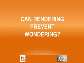 CAN RENDERING  PREVENT  WONDERING?  ROW  NEGOTIATIONS  WONDERING  ROW  NEGOTIATIONS